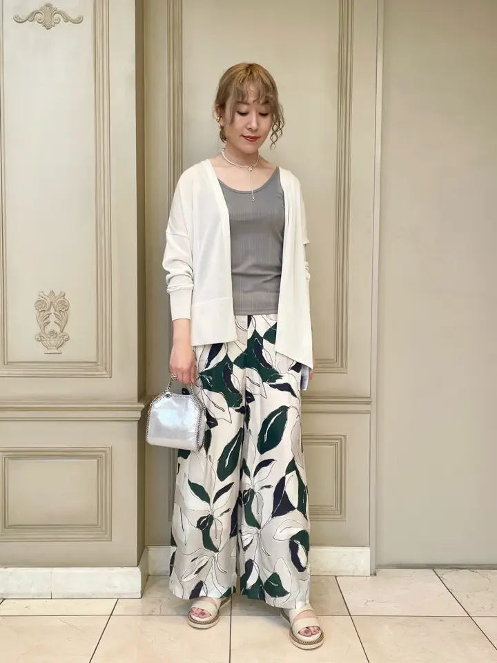 SACRA サクラ リネン混 ワイドパンツ Mサイズ SACRA(サクラ)】 MODERN LEAVES PANTS｜PARIGOT ONLINE（パリゴ