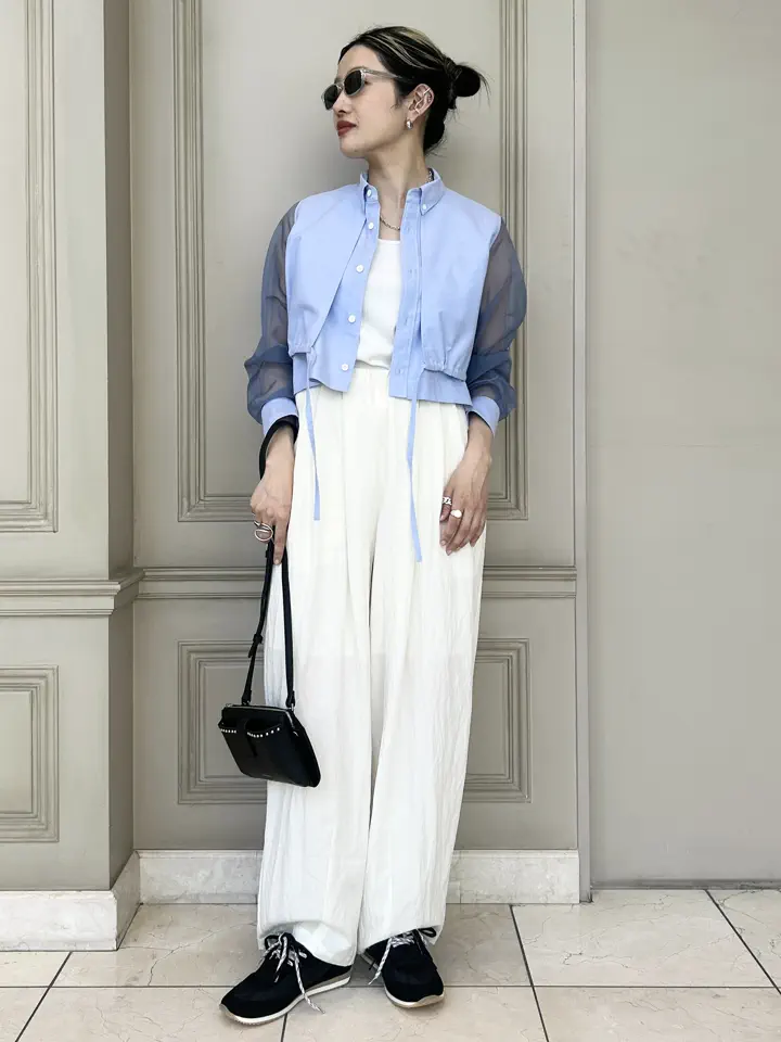 HYKE(ハイク)】 OXFORD SHEER SLEEVE SHIRT｜PARIGOT ONLINE（パリゴ
