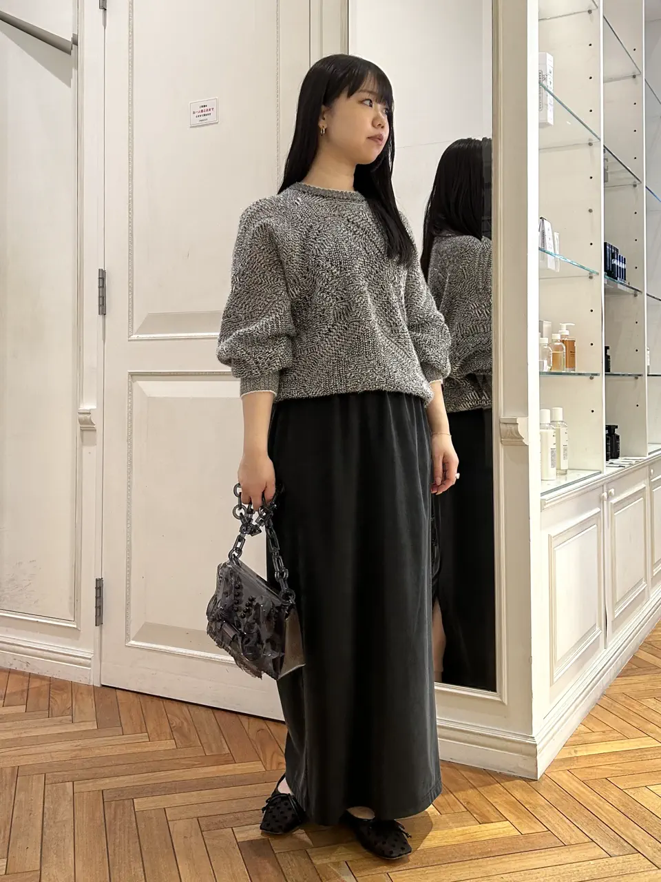 Mame Kurogouchi(マメ クロゴウチ)】 Shimmering Knit Top｜PARIGOT