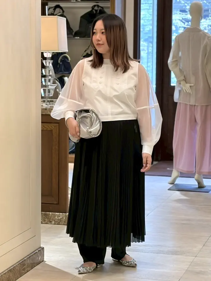 HYKE(ハイク)】 SHEER PLEATED WRAP DRESS｜PARIGOT ONLINE（パリゴ