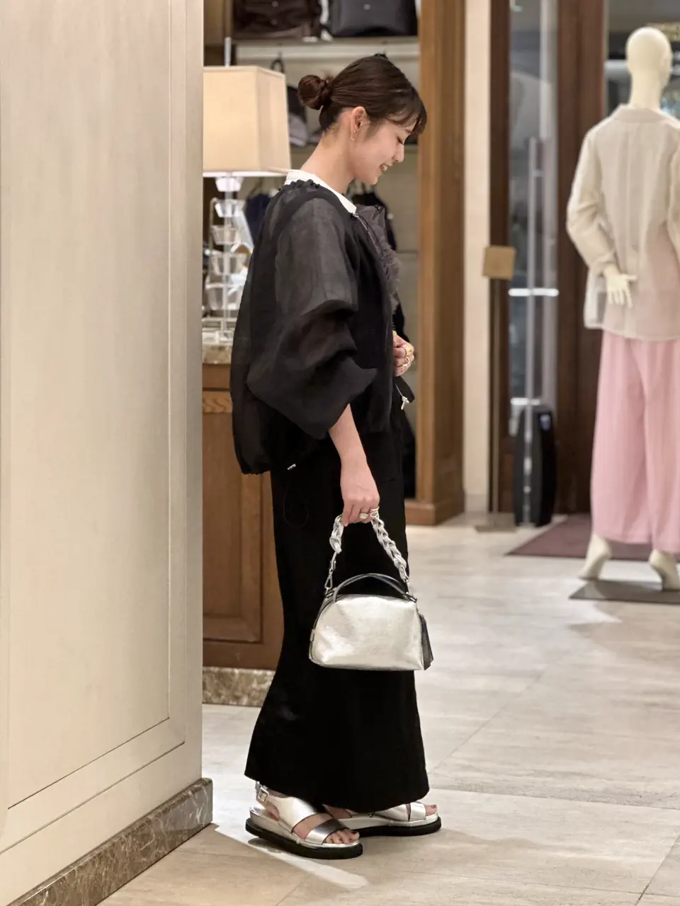 Chika Kisada(チカ キサダ)】 PARIGOT別注 TULLE DOCKING T-SHIRT
