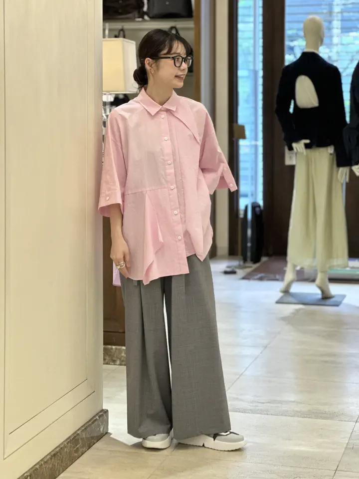 ENFOLD(エンフォルド)】 LAYERED HALF‐SLEEVES SHIRT｜PARIGOT ONLINE