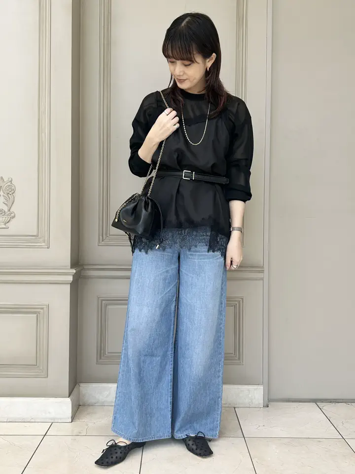 HYKE(ハイク)】 SHEER CREW NECK KNIT｜PARIGOT ONLINE（パリゴ