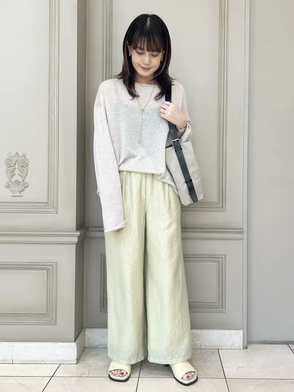 INSCRIRE(アンスクリア)】 COTTON OVER SIZE PULL OVER｜PARIGOT