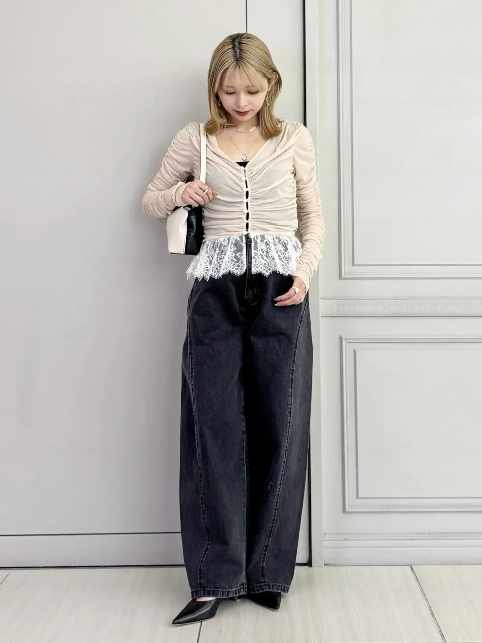 FETICO(フェティコ)】 ORGANIC COTTON CURVE FIT HIGH RISE JEANS