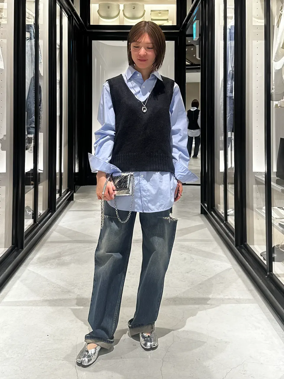 Maison Margiela(メゾンマルジェラ)】 GARDENING HEMP KNIT VEST