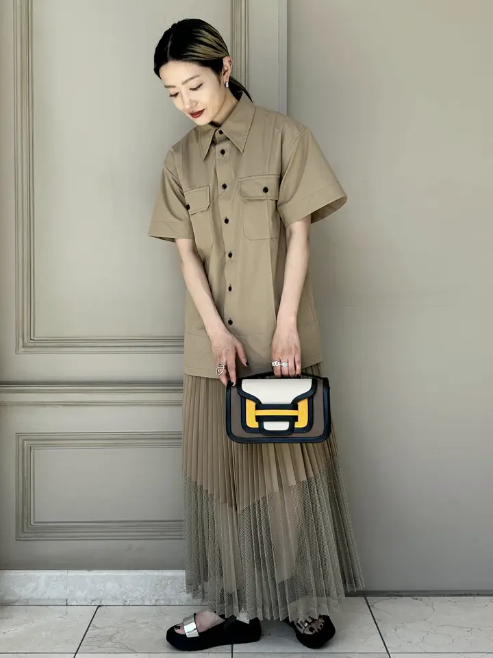 TOGA PULLA(トーガプルラ)】 TYPEWRITER MESH DRESS｜PARIGOT ONLINE 