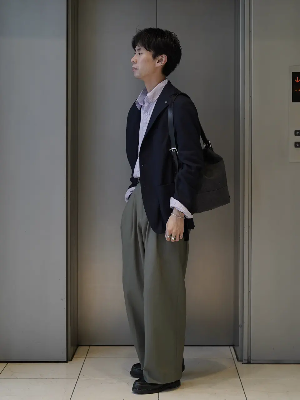 MARKAWARE(マーカウェア)】 TRIPLE PLEATED WIDE TROUSERS ORGANIC