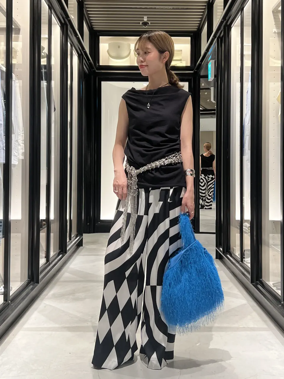 Maison Margiela 切り替えプリーツスカパン 千鳥格 160/66a 1379764689266358717_095129_1_9