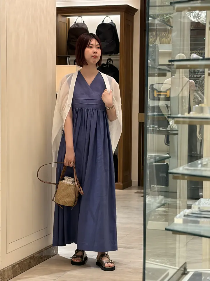 HYKE(ハイク)】 LINEN MAXI DRESS｜PARIGOT ONLINE（パリゴオンライン）