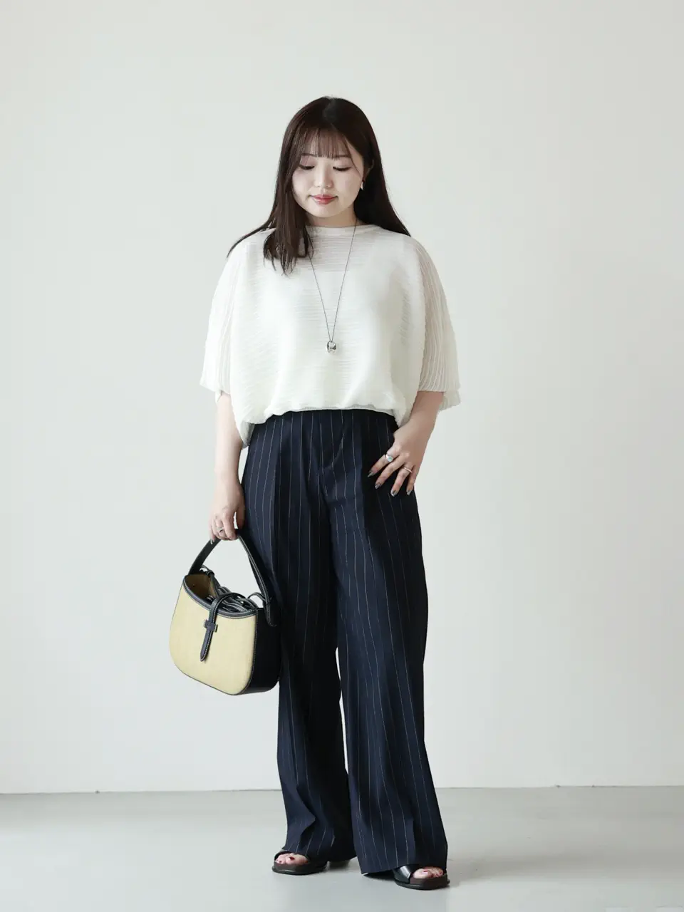 CFCL(シーエフシーエル)】 TC POTTERY SHORT SLEEVE ROUND TOP
