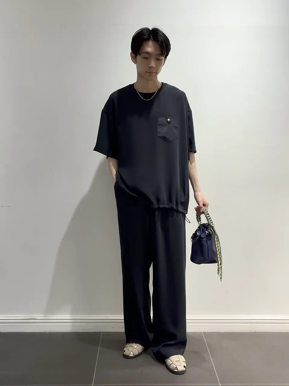 CULLNI(クルニ)】 PARIGOT別注 Double Cloth Contrast Panel Short