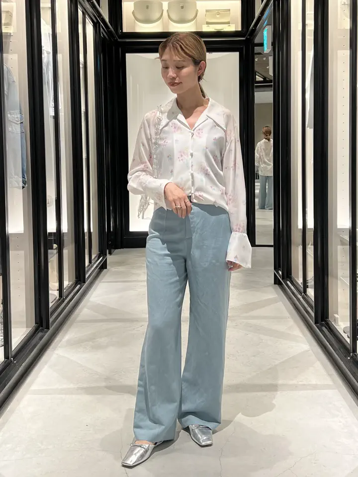Mame Kurogouchi(マメ クロゴウチ)】 Floral Motif Printed Shirt