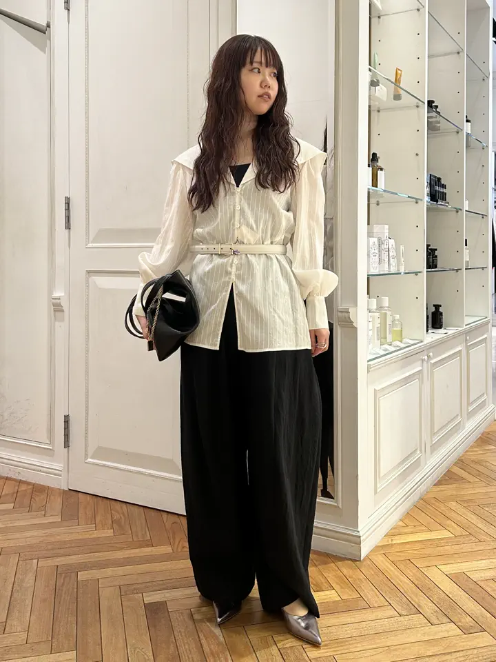 FETICO(フェティコ)】 ROSE JACQUARD SAILOR COLLAR BLOUSE｜PARIGOT