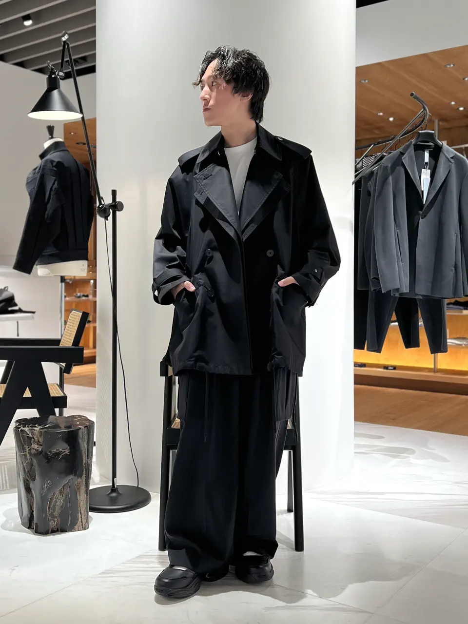 08sircus(08サーカス)】 Giza cotton short trench coat｜PARIGOT