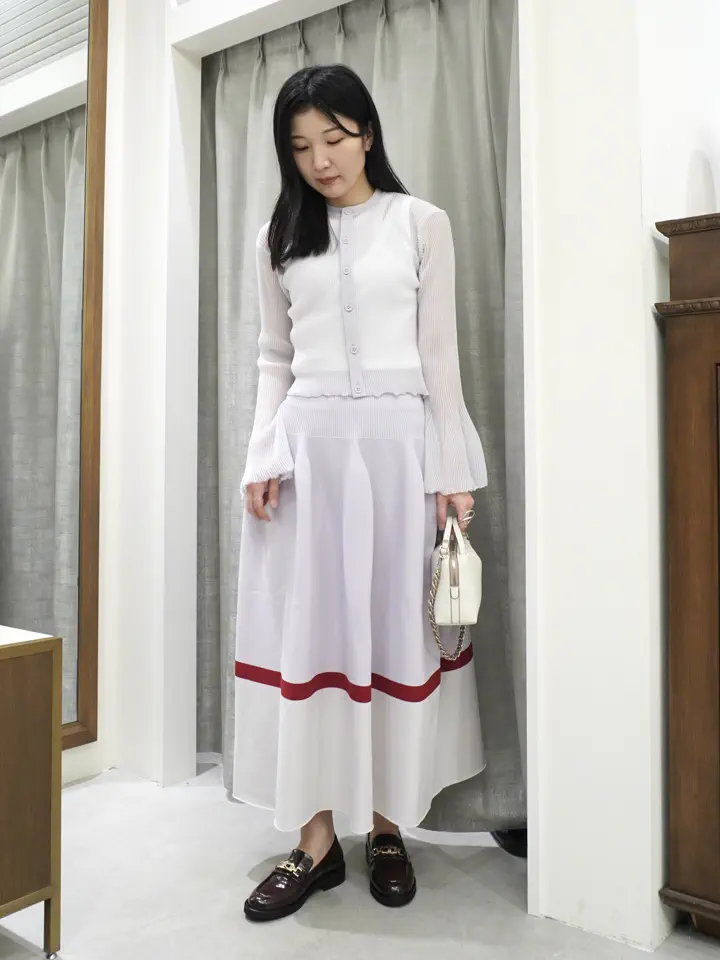 CFCL(シーエフシーエル)】 HYPHA LUCENT GLITTER BELL SLEEVE CARDIGAN