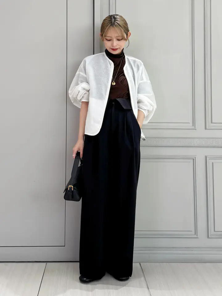 Mame Kurogouchi(マメ クロゴウチ)】 Arabesque Jacquard Short Jacket