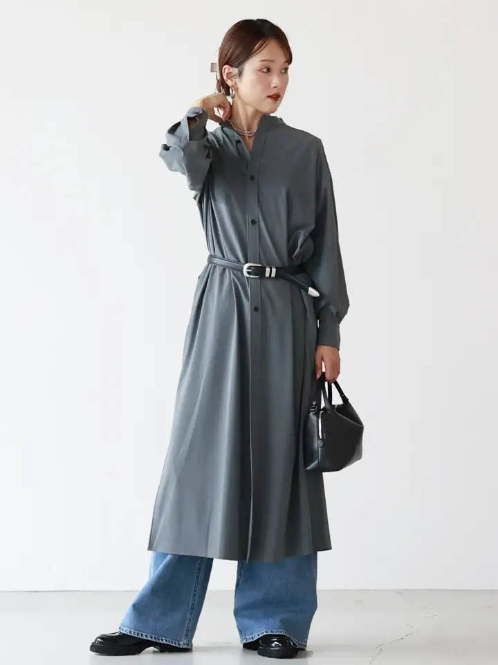 HYKE(ハイク)】 MAXI SHIRT DRESS｜PARIGOT ONLINE（パリゴオンライン）