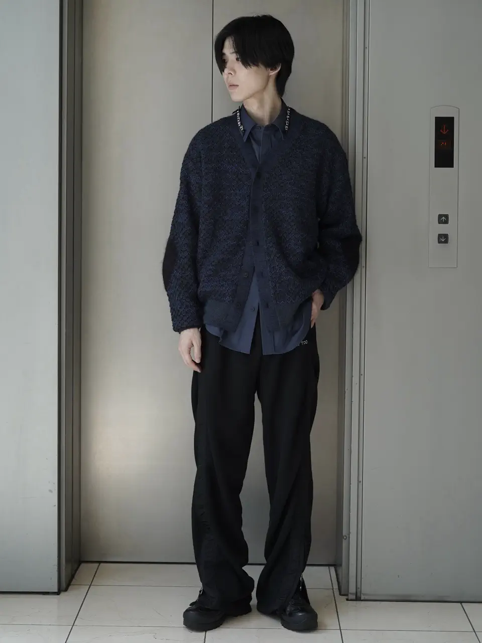 TOGA VIRILIS(トーガ ビリリース)】 HEART KNIT CARDIGAN｜PARIGOT