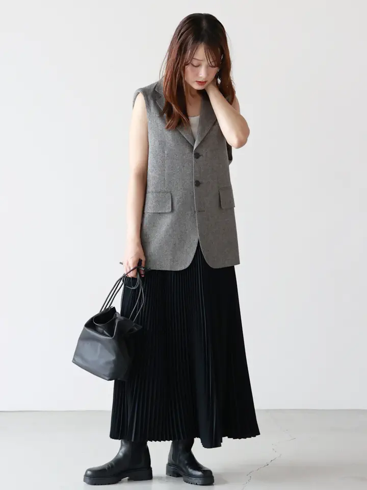 HYKE(ハイク)】 TAFFETA PLEATED SKIRT｜PARIGOT ONLINE（パリゴ