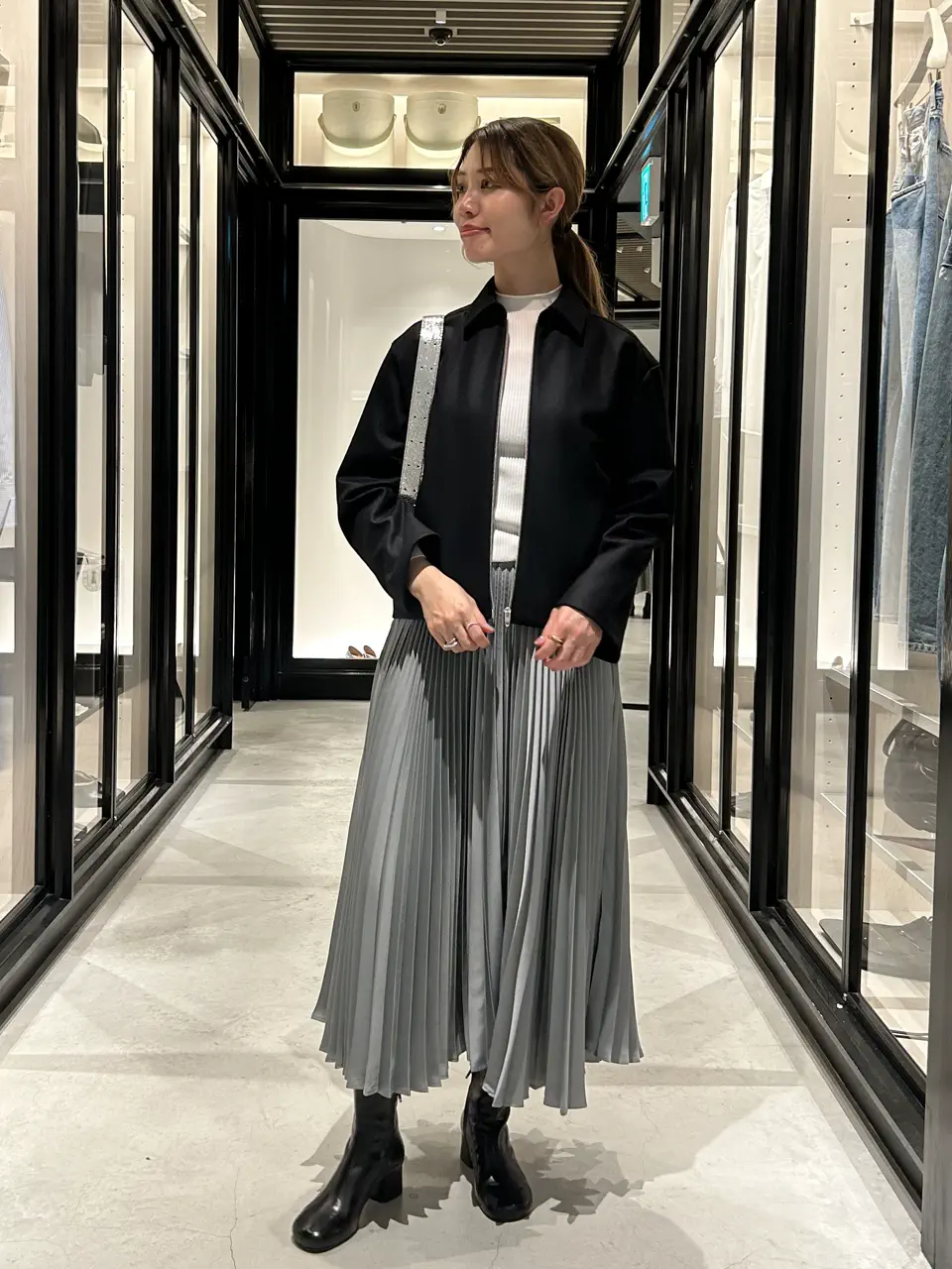 CFCL(シーエフシーエル)】 SOFT PORTRAIT GLITTER LONG BELL SLEEVE