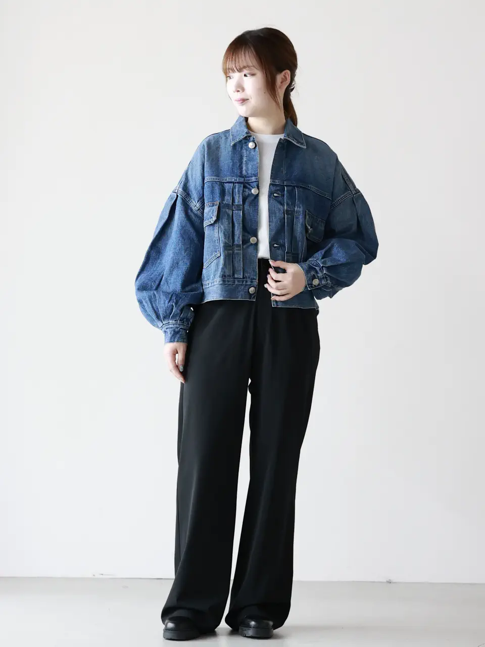 HYKE(ハイク)】 BALOON SLEEVE DENIM JACKET/TYPE2｜PARIGOT ONLINE