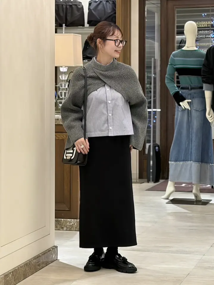 HYKE(ハイク)】 RIBBED-KNIT WOOL CROPPED BOLERO｜PARIGOT ONLINE