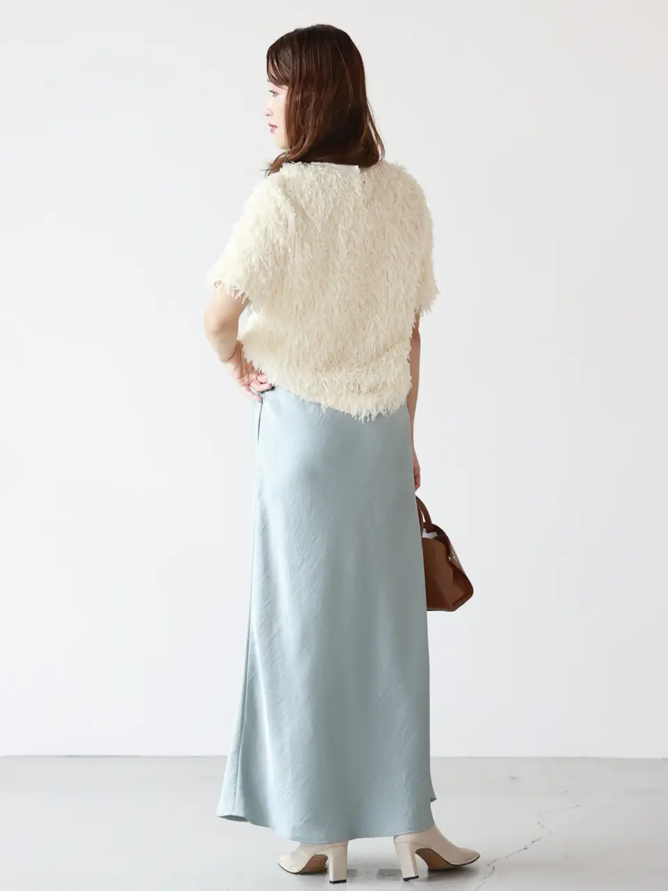 PARIGOT サテンバイアススカート WOMEN(レディース) スタッフayumi 168cm 着用
