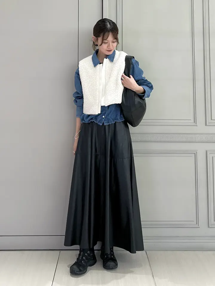 SACRA(サクラ)】 SYNTHETIC LEATHER SKIRT｜PARIGOT ONLINE（パリゴ