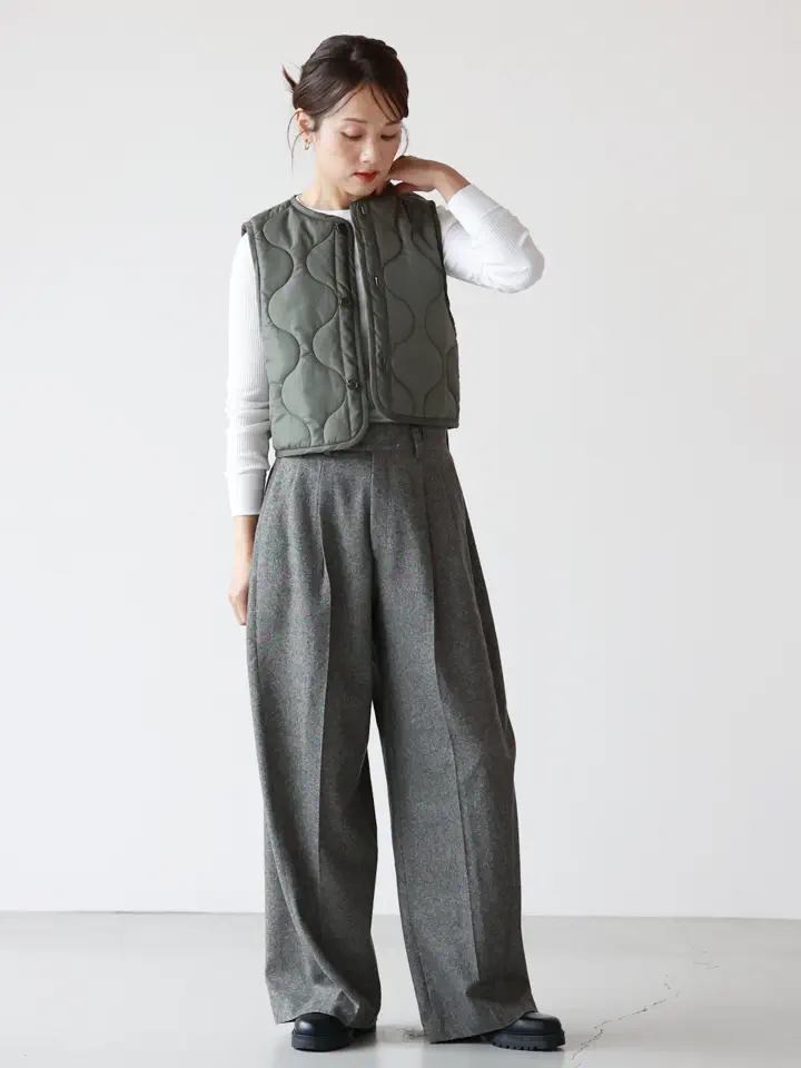 HYKE(ハイク)】 QUILTED CROPPED VEST｜PARIGOT ONLINE（パリゴ