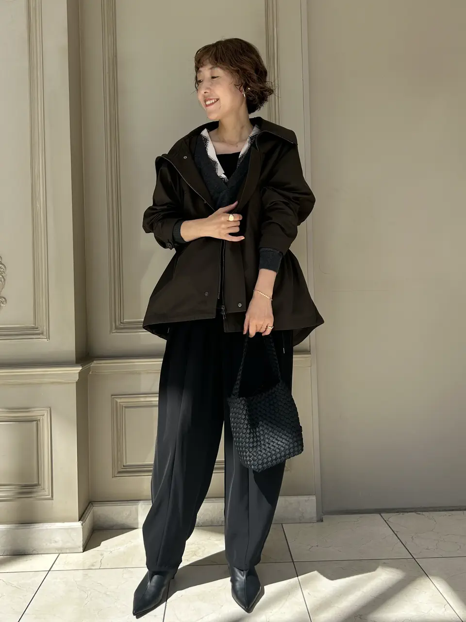 MARECHAL TERRE×PARIGOT コクーンパンツのスタッフスナップ