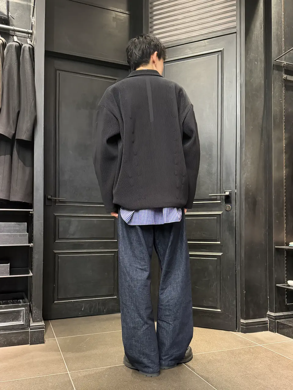 CFCL(シーエフシーエル) HYPHA ピンタックのストライプ状の編み地
