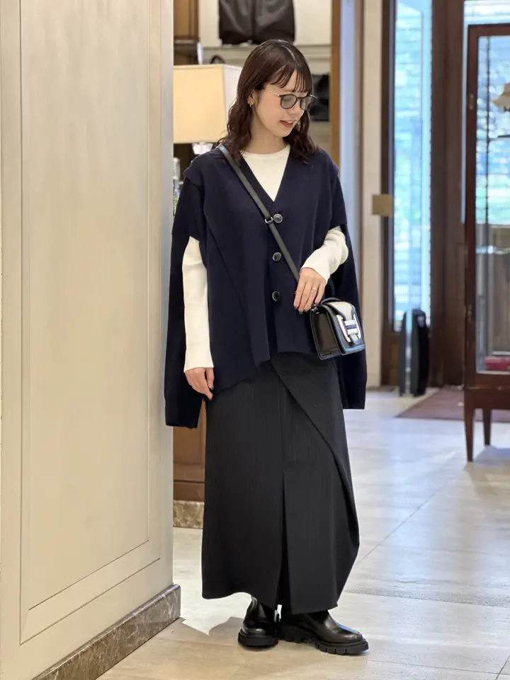 nagonstans slit cardigan ブラック M nagonstans(ナゴンスタンス)】 slit cardigan｜PARIGOT ONLINE（パリゴ