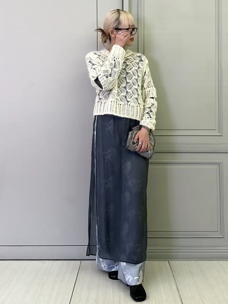 STELLA McCARTNEY(ステラ・マッカートニー)】 ホースプリント シルク