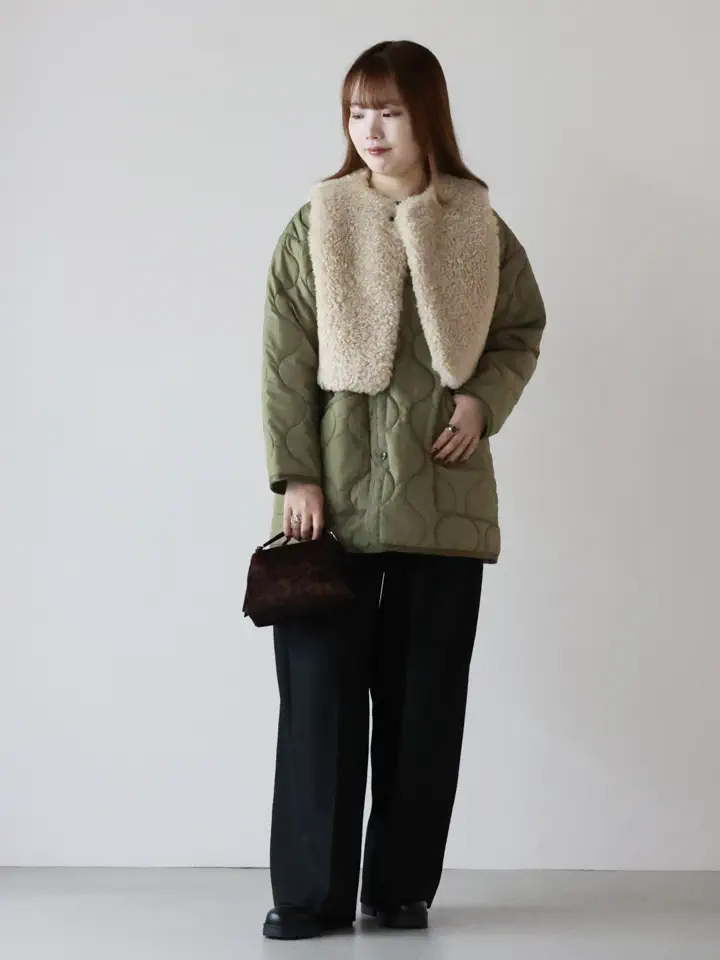 HYKE(ハイク)】 FAUX SHEARLING CROPPED VEST｜PARIGOT ONLINE（パリゴ
