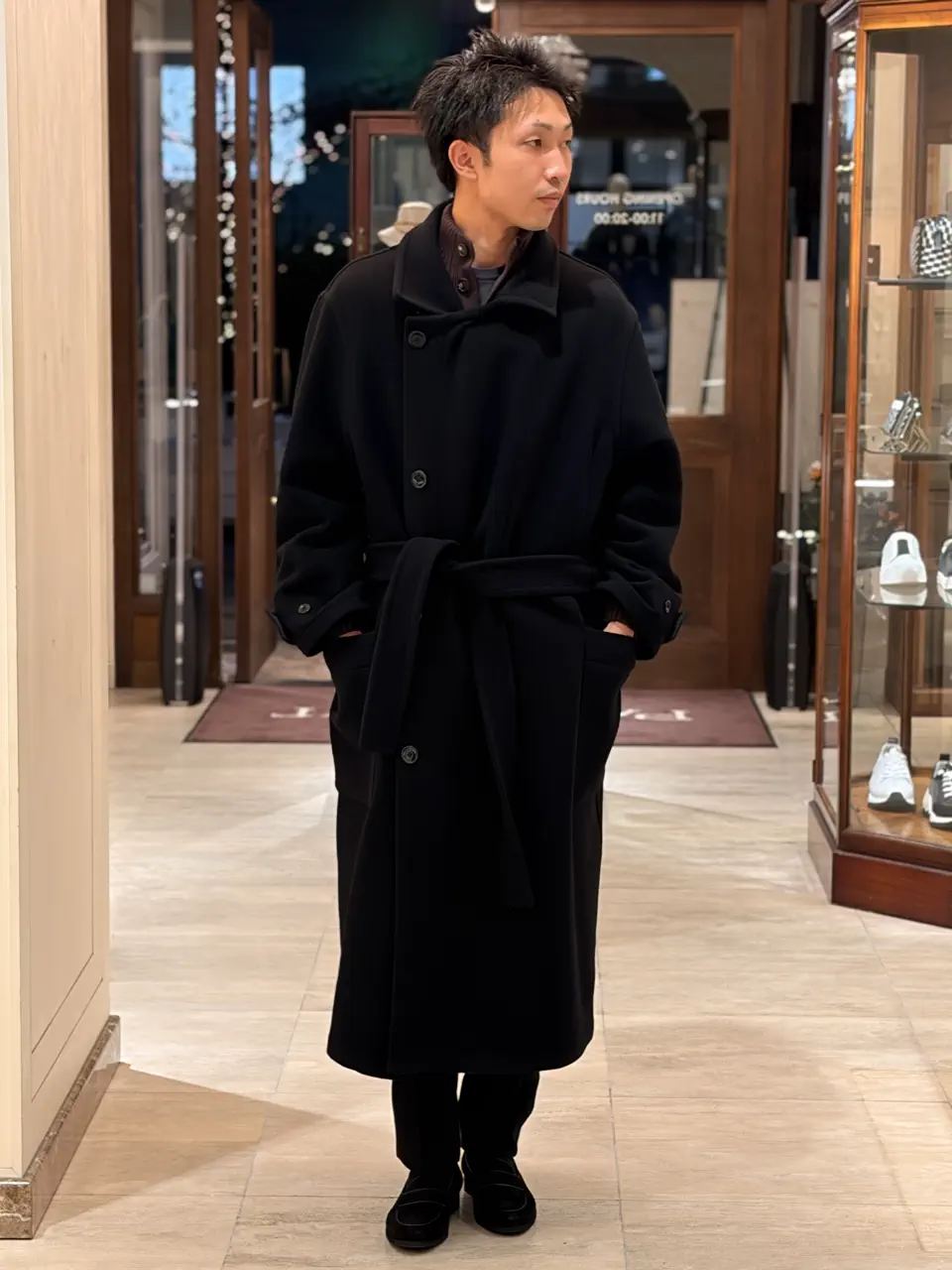 てっちゃん WRAP COAT スタイリング