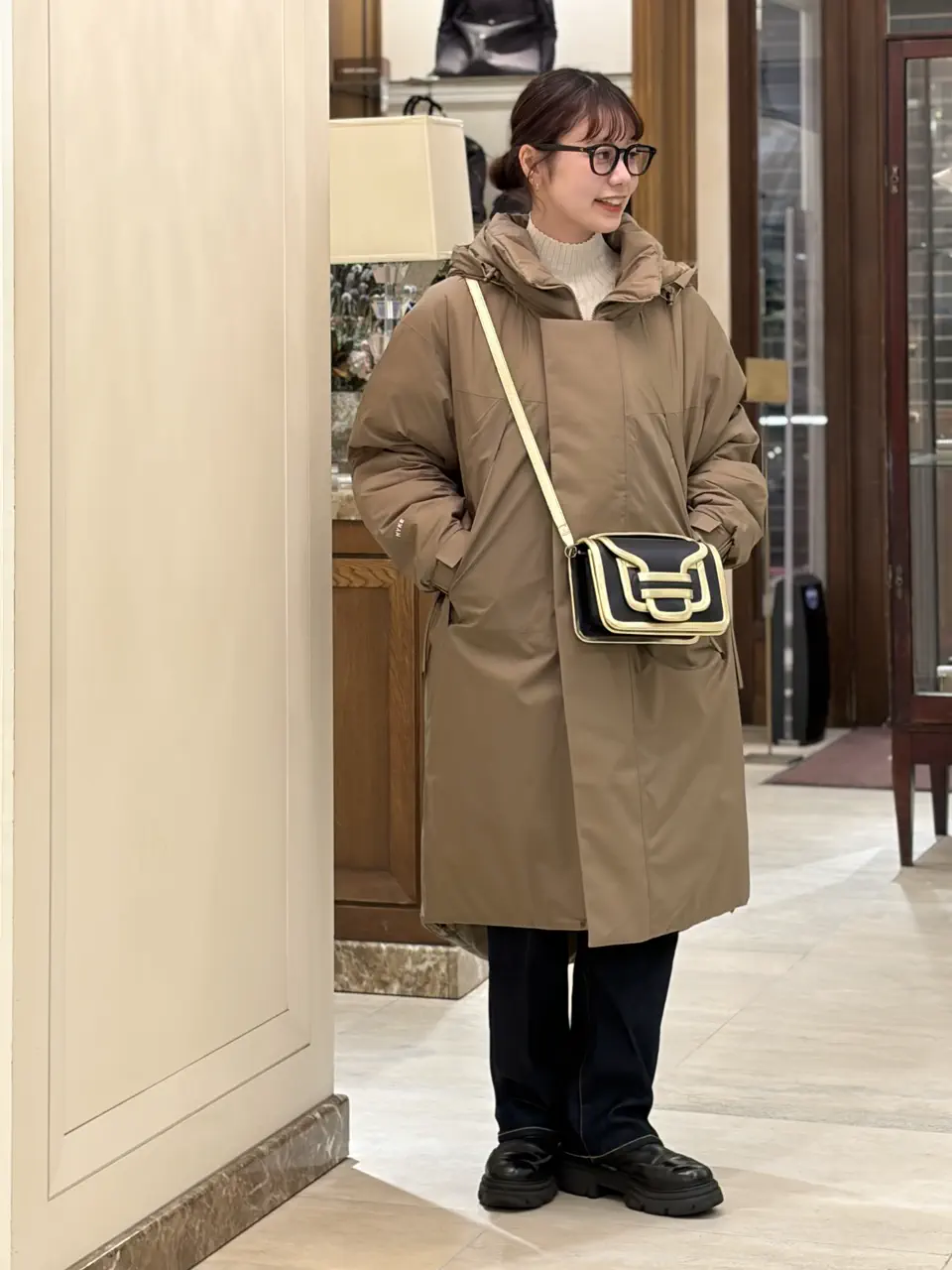 PUFF PARKA 152cm 着用