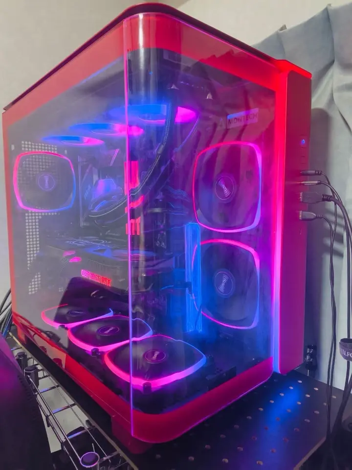 MONTECH KING 95 PRO Red (ATX ガラス レッド)を使用した、ドスパラ