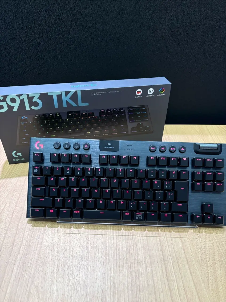 Logicool G913 TKL LIGHTSPEED Wireless RGB Mechanical Gaming