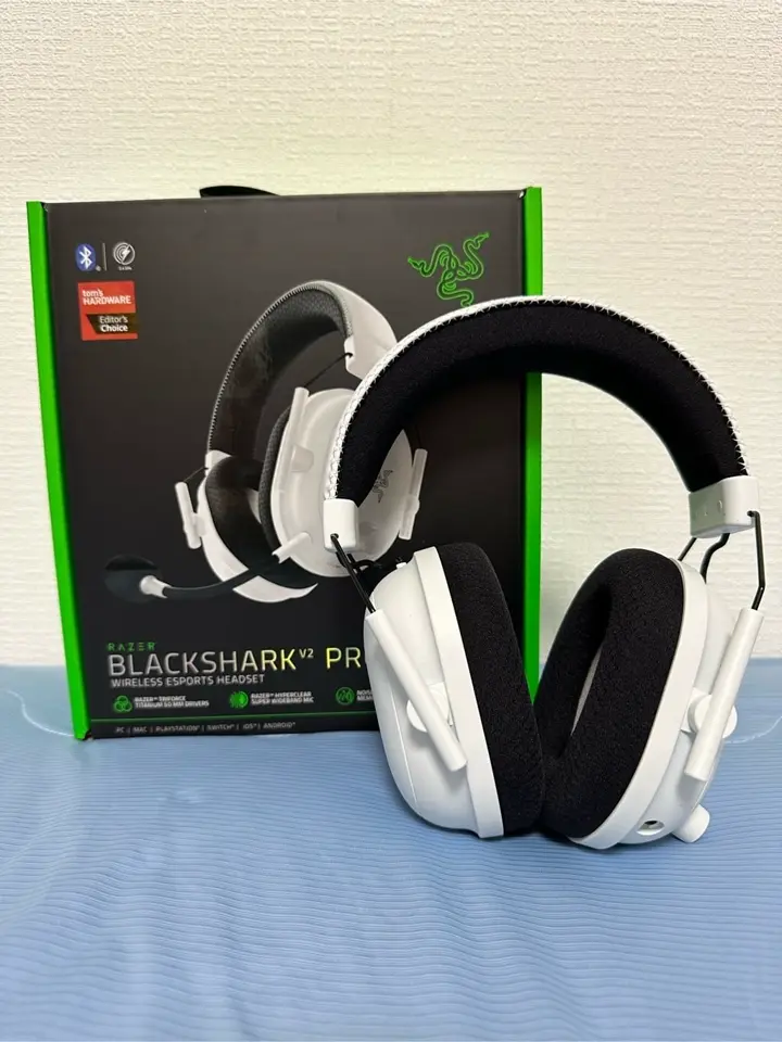 Razer BlackShark V2 Pro ホワイトエディション Razer BlackShark V2 Pro Wireless Over the Ear Gaming Headset