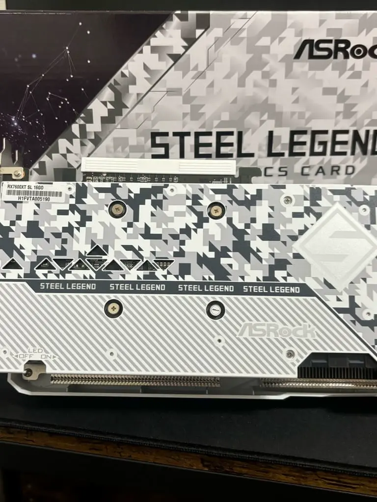 ASRock Radeon RX 7600 XT Steel Legend 16GB OC (RX7600XT SL 16GO)を