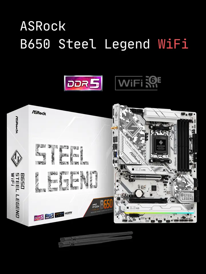 ASRock B650 Steel Legend WiFi (B650 AM5 ATX) ｜ パソコン通販