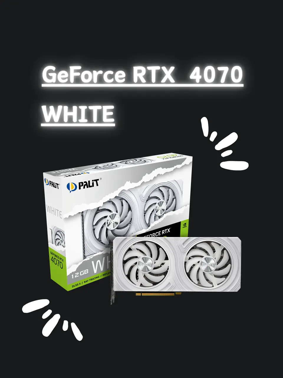 Palit NED4070019K9-1047L (GeForce RTX 4070 WHITE 12GB