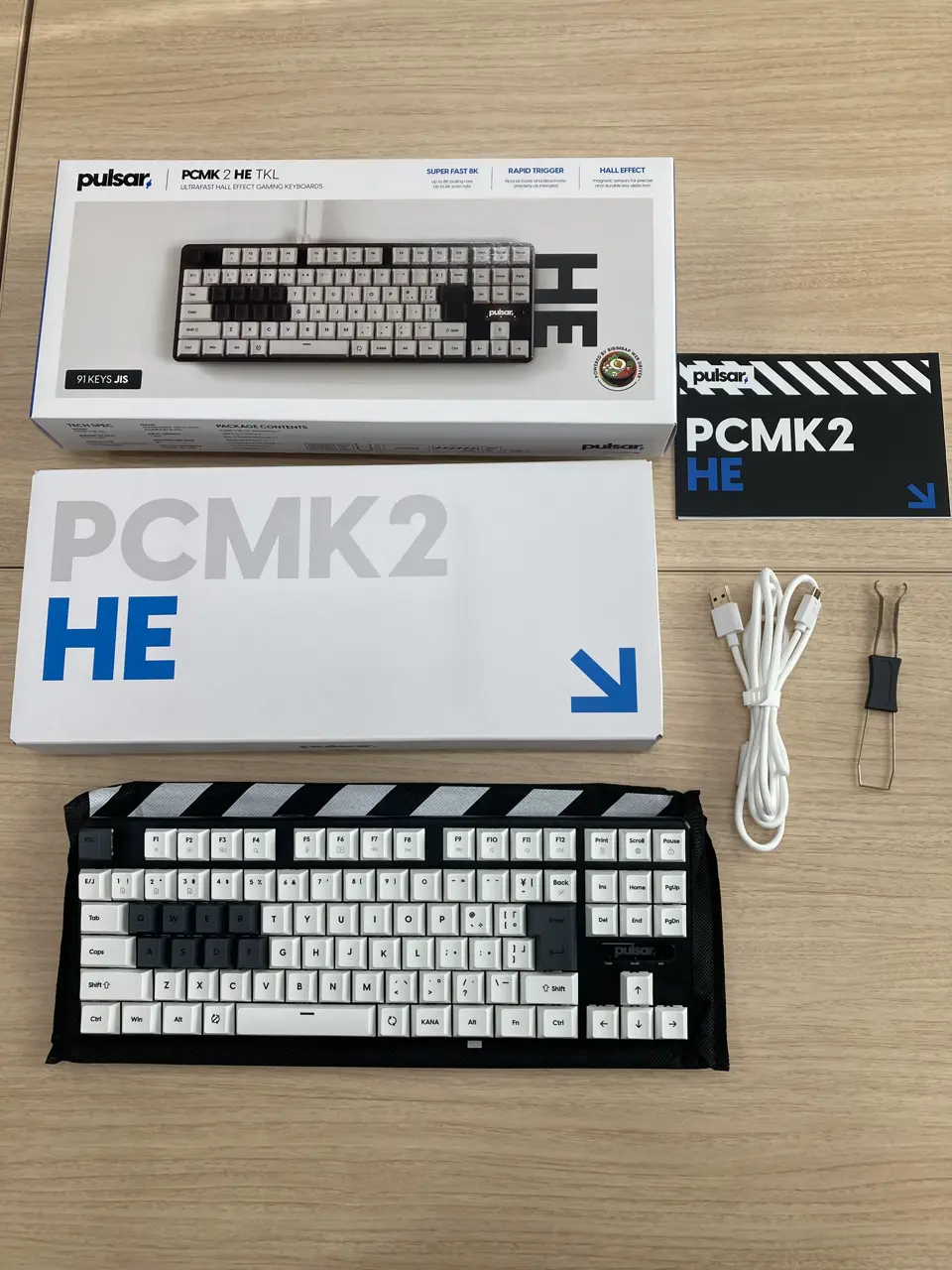 Pulsar PCMK 2 HE TKL JIS White (PCMK2HE811W)を使用した、ドスパラ
