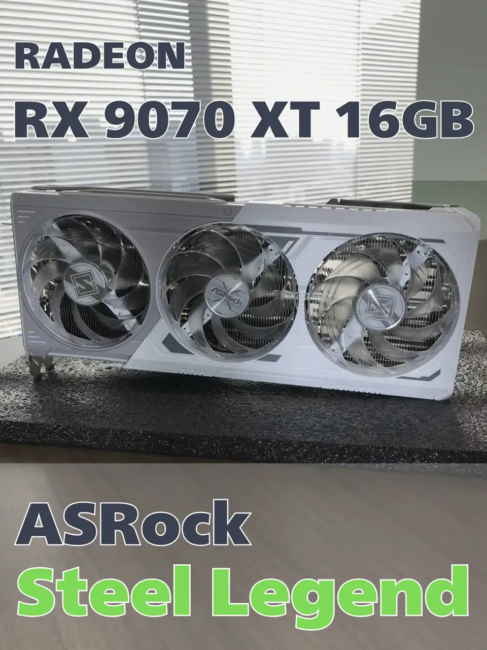 ASRock Radeon RX 9070 XT Steel Legend 16GB (RX9070XT SL 16G