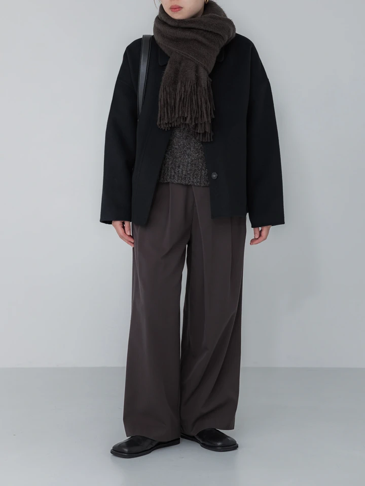 crewre online store / ミックスヤーンクルーネックニット