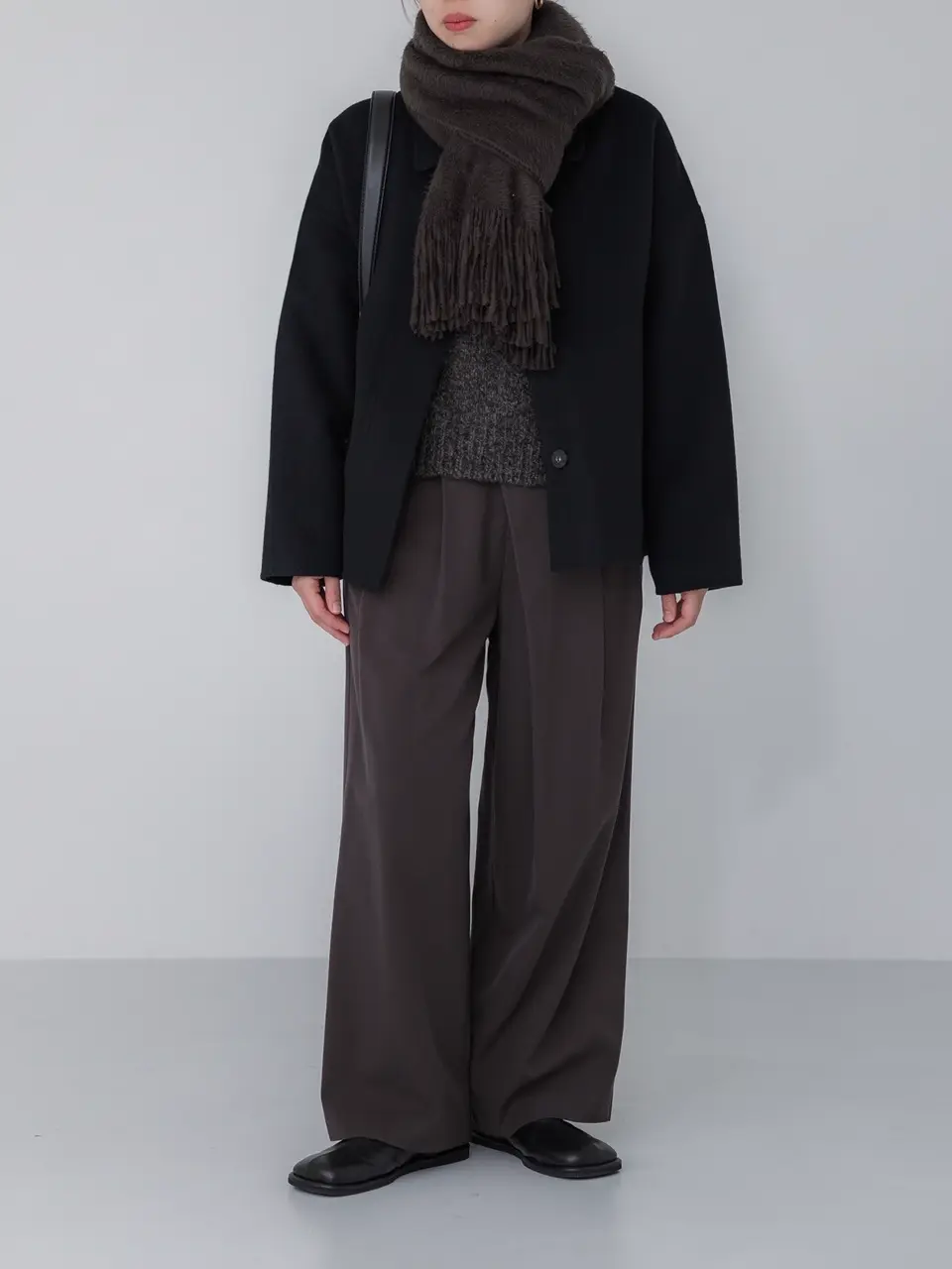 crewre online store / 2wayウールリバーショートコート