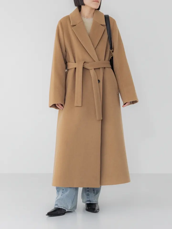 crewre online store / アジャスタブルウールロングコート