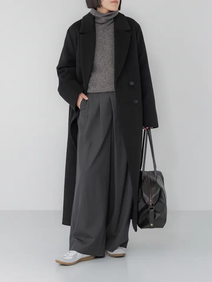 crewre online store / アジャスタブルウールロングコート