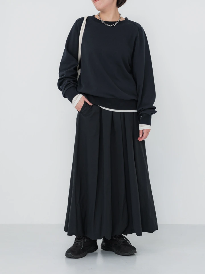 crewre online store / ナイロンドレープマキシスカート